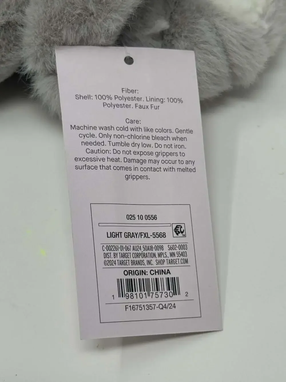 Auden Women's Faux-Fur Slipper Socks with Gripper Bottoms